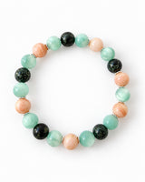 Green Moonstone · Pink Opal · Kambaba Jasper Crystal Bracelet - The Inner Garden