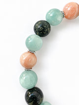 Green Moonstone · Pink Opal · Kambaba Jasper Crystal Bracelet - The Inner Garden
