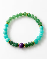 Phosphosiderite · Green Garnet · Amazonite · Green Aventurine Crystal Bracelet - Wild Soul