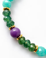 Phosphosiderite · Green Garnet · Amazonite · Green Aventurine Crystal Bracelet - Wild Soul