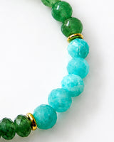 Phosphosiderite · Green Garnet · Amazonite · Green Aventurine Crystal Bracelet - Wild Soul