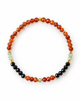 Hessonite Garnet · Blue Opal · Rainbow Obsidian Crystal Bracelet - Wound to Wisdom