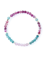 Kunzite · Blue Zircon · Lepidolite Crystal Bracelet - Emotional Alchemy