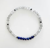 Lapis Lazuli + Hematite + Labradorite Crystal Bracelet - Mystic