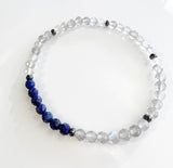 Lapis Lazuli + Hematite + Labradorite Crystal Bracelet - Mystic