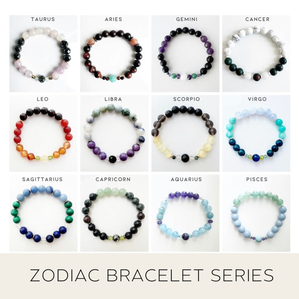 Zodiac Series Crystal Bracelets – MeadowsCrystals