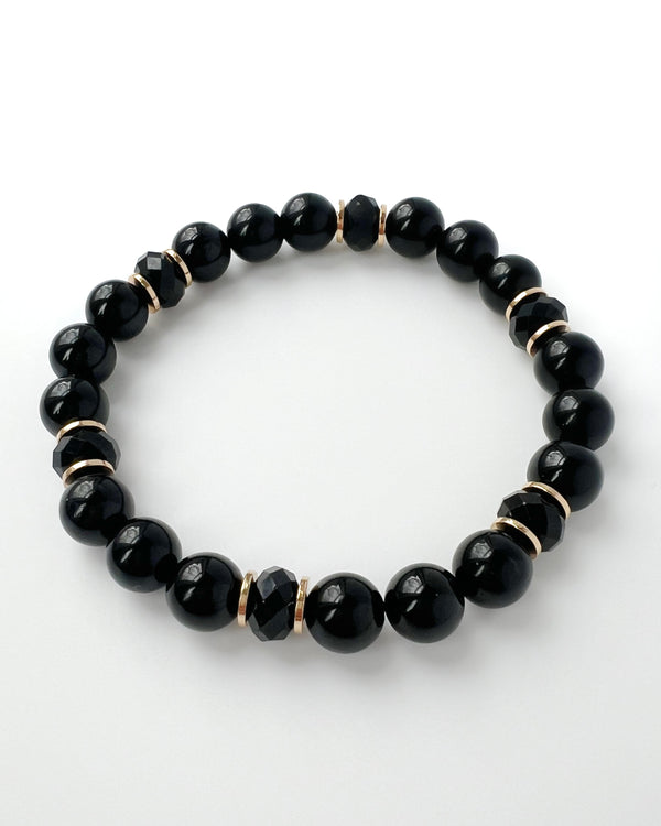 Black Tourmaline Crystal Bracelet - Protection