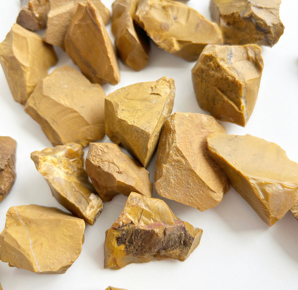 画材 Yellow jasper genuine 50g Tumbled Yellow Jasper Gemstone Crystals 15-35 Stones