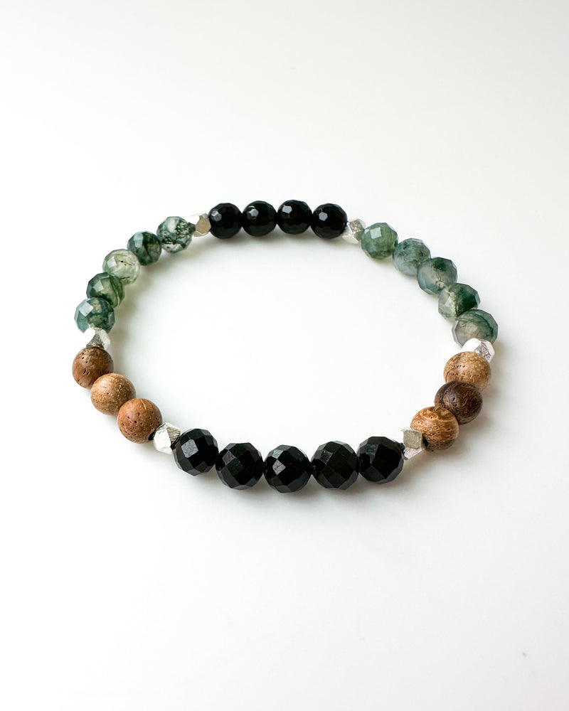 Sandalwood · Onyx · Black Tourmaline · Moss Agate - Return to Gaia