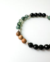 Sandalwood · Onyx · Black Tourmaline · Moss Agate - Return to Gaia