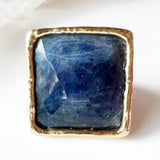 Sapphire 24K Gold Dipped Ring