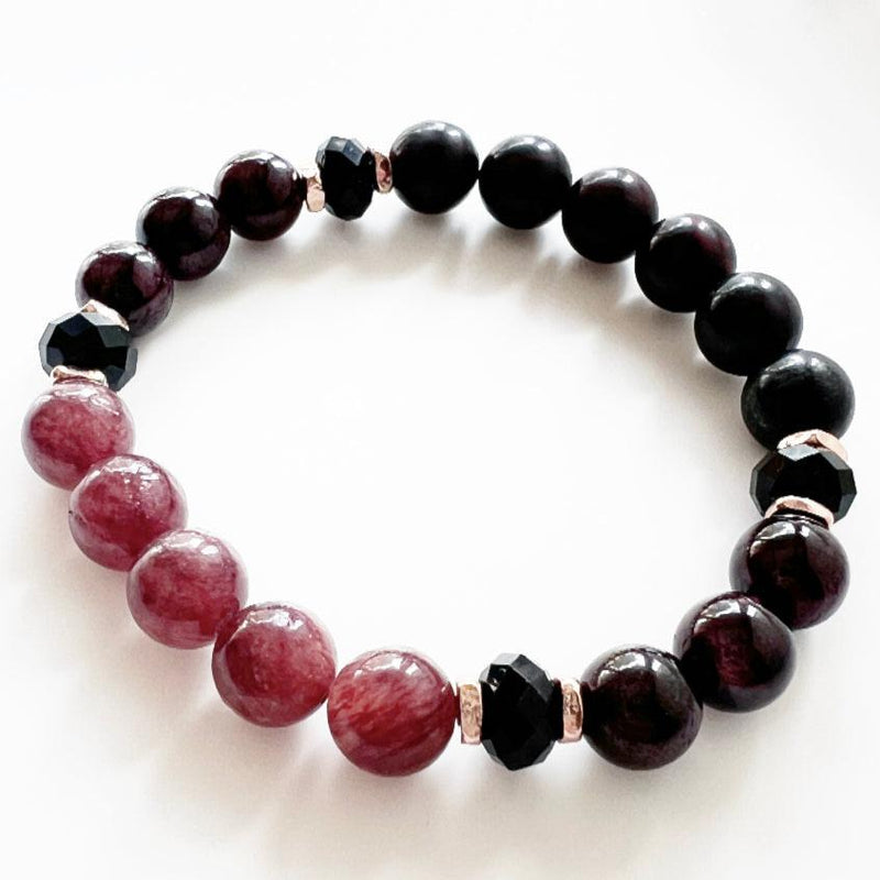 Quartz · Garnet · Tourmaline · Crystal Bracelet - Sexy AF