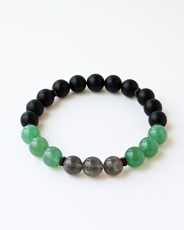 Labradorite · Green Aventurine · Onyx - Soul Compass