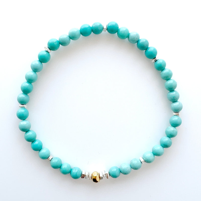 Natural Authentic Turquoise Crystal Bracelet - Spirit Wisdom