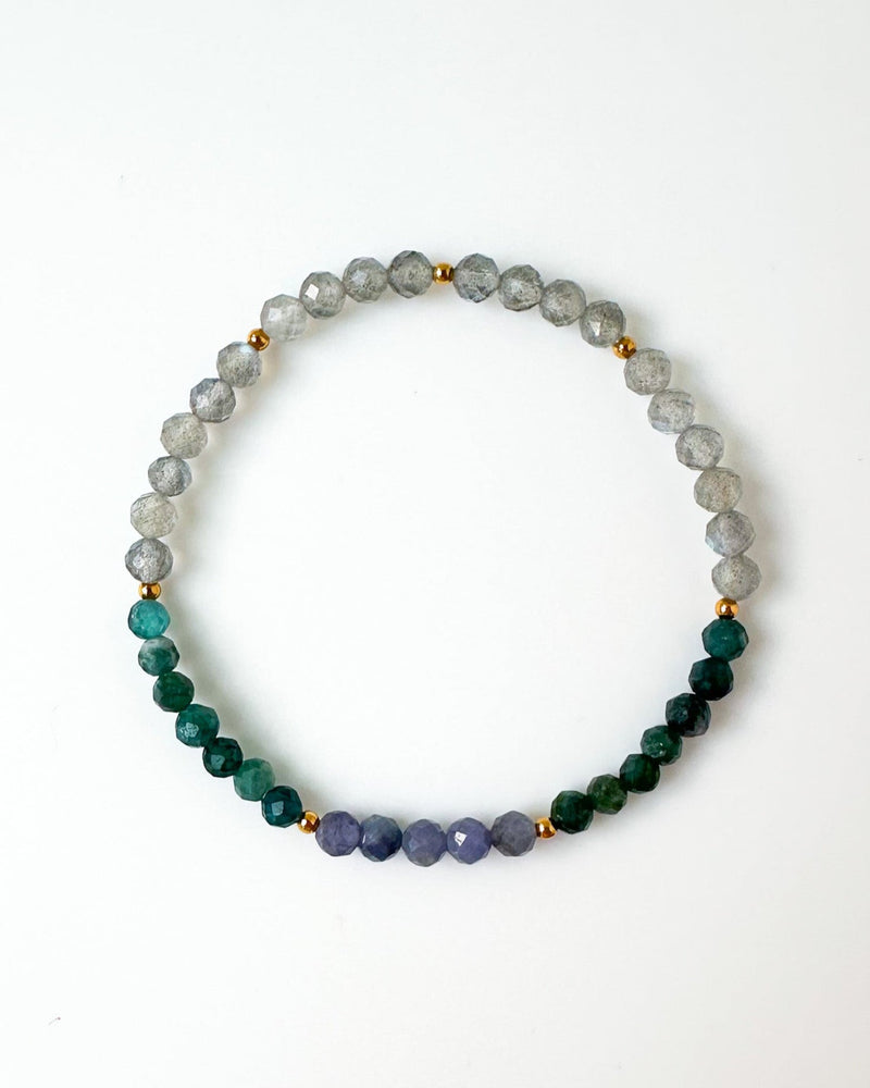 Tanzanite · Blue Tourmaline · Labradorite - Starseed Rising Crystal Bracelet