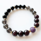 Ruby · Garnet · Tektite · Jade Crystal Bracelet - The Gloria