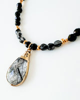 Tourmalinated Quartz Necklace