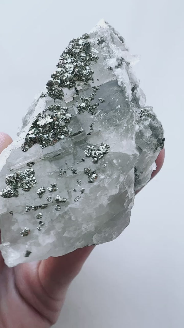 Fluorite Calcite Pyrite - El Hammam Mine no. 1
