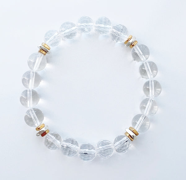 Clear quartz crystal bracelet (supercharger)