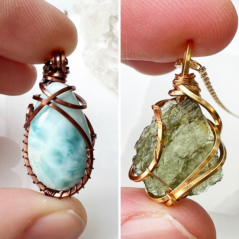 Wire wrapped sales crystals for sale