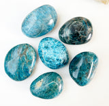 Blue Apatite Palm Stone